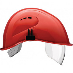 Casque de protection VisorLight rouge carmin polyéthylène EN 397 VOSS