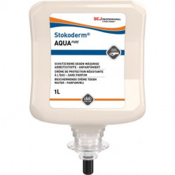 Crème de protection pour les mains Stokoderm® Aqua PURE 1 l non parfumé blanc c