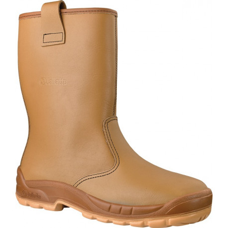 Botte d'hiver sans fermeture Jalartic SAS taille 48 beige cuir AP-23 S3 SRC EN I