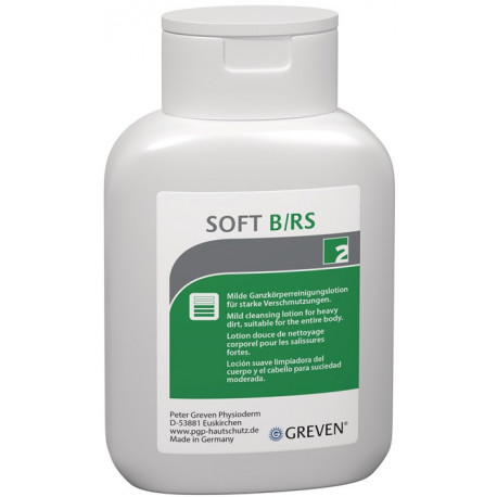 Lotion de nettoyage de la peau GREVEN SOFT B/RS 250 ml bouteille sans savon/parfumé salissures moyennes à fortes 250ml bouteille GREVEN