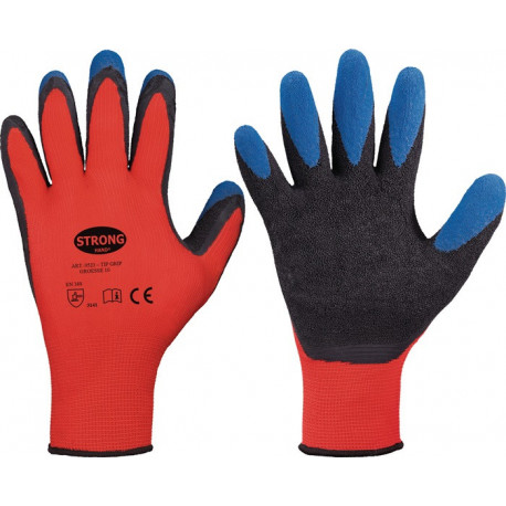 Gant Tip Grip taille 9 rouge/noir/bleu STRONGHAND (Par 12)