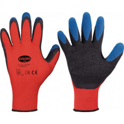 Gant Tip Grip taille 10 rouge/noir/bleu STRONGHAND (Par 12)