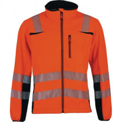 Veste softshell de signalisation Prevent® Trendline taille M orange/noir PREVENT
