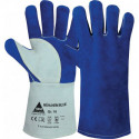 Gant de soudeur Bleu taille 11 bleu/gris cuir fleur de vachette refendu (Par 6)