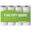 Papier essuie-tout racon Premium K-2 l.220xL250env mm blanc 2 couches, perforé 4 rouleaux / paquet RACON