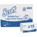 Serviette papier 6669 1-couche blanc L318xB200ca.mm SCOTT