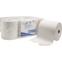 Serviette en rouleau SCOTT 6667 1 couche blanc L304env.mxl200env. mm adapté à 9000 469 674 KT - 6 rouleaux SCOTT