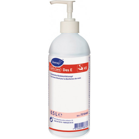 Désinfection des mains SoftCare DES E 500ml