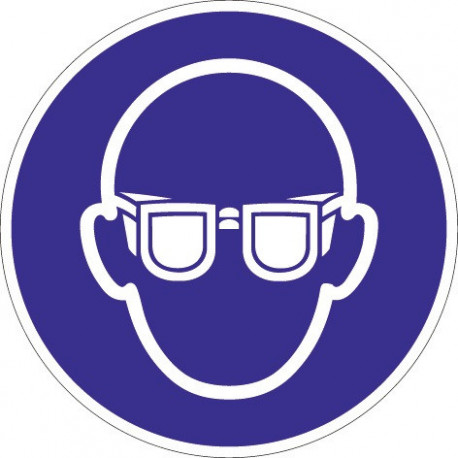 Pictogramme d'obligation ASR A1.3/DIN EN ISO 7010 Lunettes de protection obligat