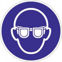 Pictogramme d'obligation ASR A1.3/DIN EN ISO 7010 Lunettes de protection obligat