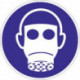 Pictogramme d'obligation ASR A1.3/DIN EN ISO 7010 utiliser la protection respira