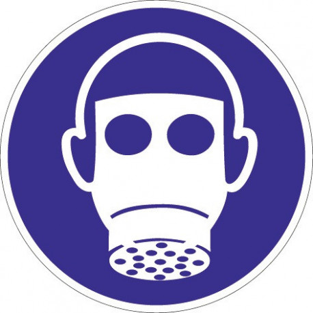 Pictogramme d'obligation ASR A1.3/DIN EN ISO 7010 utiliser la protection respira