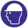Pictogramme d'obligation ASR A1.3/DIN EN ISO 7010 utiliser protection tête film