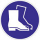 Pictogramme d'obligation ASR A1.3/DIN EN ISO 7010 utiliser protection des pieds