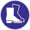 Pictogramme d'obligation ASR A1.3/DIN EN ISO 7010 utiliser protection des pieds