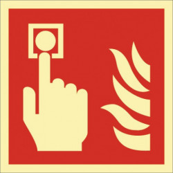 Panneau de sécurité incendie ASR A1.3/DIN EN ISO 7010/DIN 67510 L148xl148 mm détecteur d’incendie film
