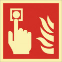 Panneau de sécurité incendie ASR A1.3/DIN EN ISO 7010/DIN 67510 L148xl148 mm détecteur d’incendie film