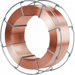 Fil de soudage G4Si1 (SG 3) D. 1 mm Bobine B-300 enroulé en couches bobine 15 kg
