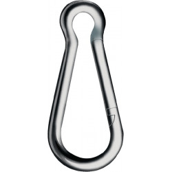 Mousqueton DIN 5299 forme C longueur 70 mm épaisseur de fil 7 mm capacité de ch (Par 100)