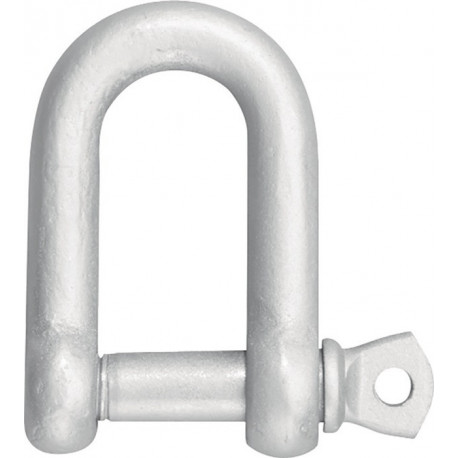 Manille capacité de charge 800 kg étrier/boulon 16 mm forme droite (Par 10)
