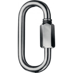 Maillon d'attache rapInte taille 5 H. intérieure 39 mm l. d’ouv. 65 mm galvanisé (Par 100)