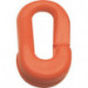 Maillon temporaire plastique rouge 6 mm pour chaînes de signalisation (Par 10)
