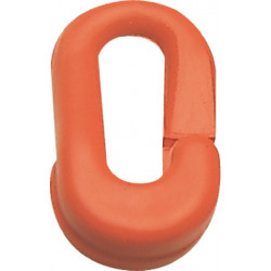 Maillon temporaire plastique rouge 6 mm pour chaînes de signalisation (Par 10)