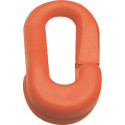 Maillon temporaire plastique rouge 6 mm pour chaînes de signalisation (Par 10)
