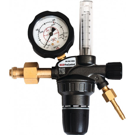 Détendeur pour bouteilles flowmètre ProControl Argon/COâ‚‚ 200 bar 1 étape 30 l/min GCE RHÖNA