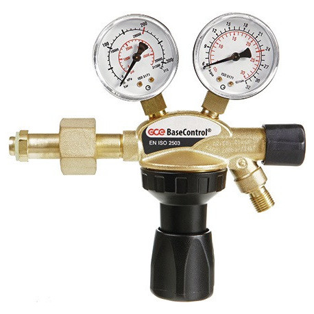 Détendeur pour bouteilles BaseControl Argon/COâ‚‚ 200 bar avec vanne 24 l/min GCE RHÖNA
