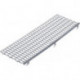 Grillage stop-feuilles largeur 100-150 mm longueur 1 m gris PROTEKTOR (Par 30)