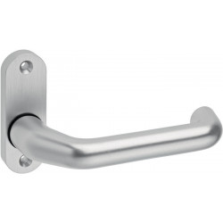 Poignée porte 1391/0800 Alu.F1 ov.8mm coudé.EDI