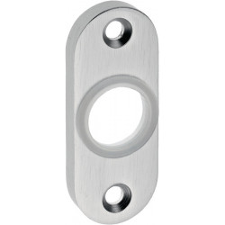 Rosette porte .3392/0000 Alu.F1 8mm rd.ov.EDI