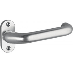 Poignée porte 1308/0800 Alu.F1 ov.8mm coudé.EDI