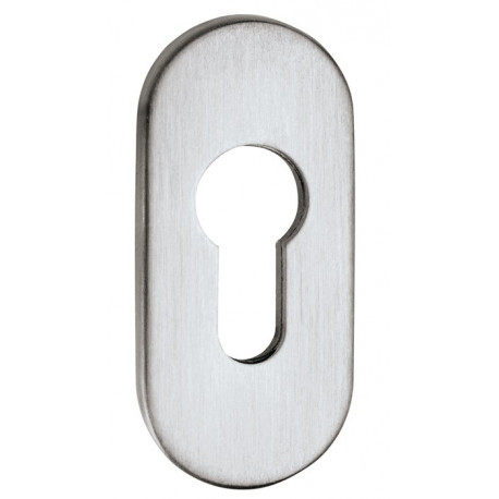 Rosace porte 0811/9003 Alu.F12 -9mm PZ ov.EDI