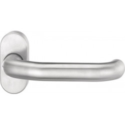 Poignée porte 1300/2133 Inox EST courbé carré.9mm EDI