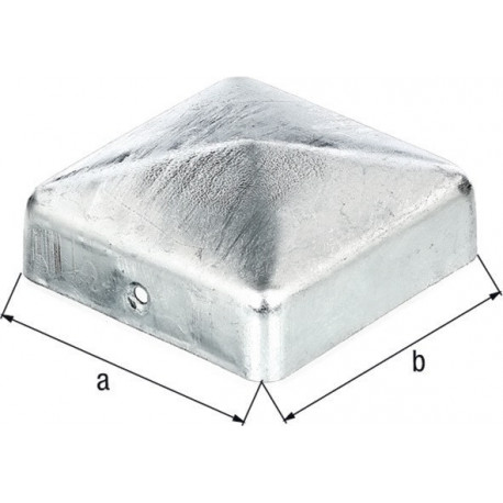 Chapeau de poteau 90x90mm Forme carré galvanisé GAH (Par 10)