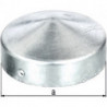Chapeau de poteau D.100mm Forme ronde galvanisé GAH (Par 10)