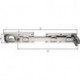 Loquet verrou Gauche/droite 430x70x180x333mm Trou-Ø5mm 12