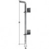 Verrou sol L400xS16mm Boulons d'espacement galvanisés en acier galvanisé - 40mm