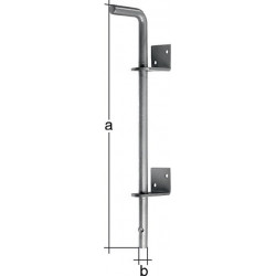 Verrou sol L500xS16mm Boulons d'espacement galvanisés en acier galvanisé - 40mm