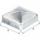 Chapeau de poteau 100x100mm Forme carré galvanisé GAH (Par 10)