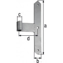 Equerre 300x40x105mm acier galva 5mm GAH (Par 5)