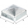 Chapeau de poteau 70x70mm Forme carré Inox ma GAH