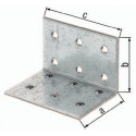 Equerre perforée ETA-8/165 60x60xmm Nbre de trous 16 S.2mm ETA-8/165 GAH (Par 50)