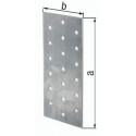 Support panneau perforé 200x60x2 galvanisé.EN 14545:29-2 GAH (Par 25)