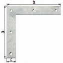 Equerres L.160x160mm B.30mm acier galva (Par 10)