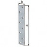 Connecteur plat L.170mm B.30mm S.3mm acier galvanisé Nb trou 8 (Par 50)