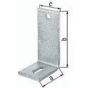 Angle de réglage L.150x80mm S.8mm TZN GAH (Par 10)