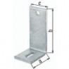Angle de réglage L.150x80mm S.8mm TZN GAH (Par 10)